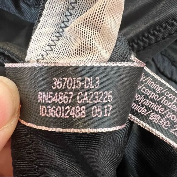 Victoria’s Secret Longline Satin Mesh Black Bralette size M - Picture 4 of 5